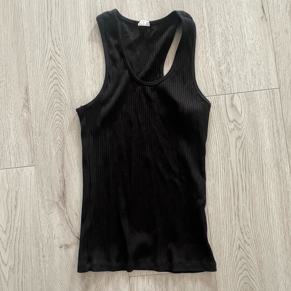 Aritzia Wilfred Ribbed Racerback Tank